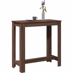 Choisir cette table de bar ajoute à la fois esthétique et praticité à votre espace ! Matériau stable et durable : le bois d'i ...