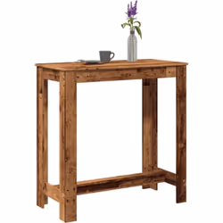 Choisir cette table de bar ajoute à la fois esthétique et praticité à votre espace ! Matériau stable et durable : le bois d'i ...