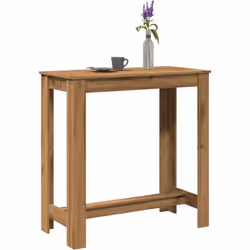 Choisir cette table de bar ajoute à la fois esthétique et praticité à votre espace ! Matériau stable et durable : le bois d'i ...