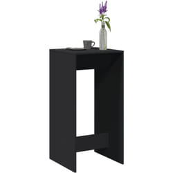 Vidaxl - Table de bar noir 51x50x103,5 cm bois d'ingénierie