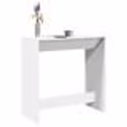 vidaXL Table de bar blanc 102x50x103,5 cm bois d'ingénierie