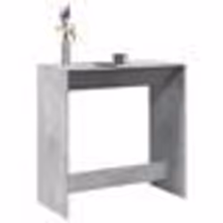 vidaXL Table de bar gris béton 102x50x103,5 cm bois d'ingénierie