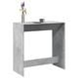 vidaXL Table de bar gris béton 102x50x103,5 cm bois d'ingénierie