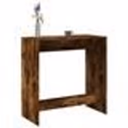 vidaXL Table de bar chêne fumé 102x50x103,5 cm bois d'ingénierie