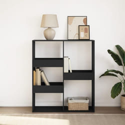 Vidaxl - Bibliothèque/Séparateur de pièce noir 100x33x115 cm