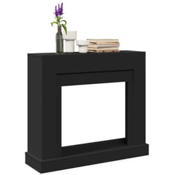Vidaxl - Cadre de cheminée noir 100x30x87,5 cm bois d'ingénierie