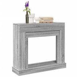 Cadre de cheminée sonoma gris 100x30x875 cm bois d ingénierie