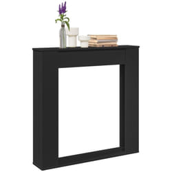 Vidaxl - Cadre de cheminée noir 100x20x100 cm bois d'ingénierie