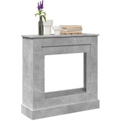 Vidaxl - Cadre de cheminée gris béton 90x30x90 cm bois d'ingénierie