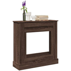 Cadre de cheminée chêne marron 90x30x90 cm bois d'ingénierie Vidaxl