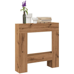 Cadre de cheminée chêne artisanal 81x18x82 cm bois ingénierie Vidaxl