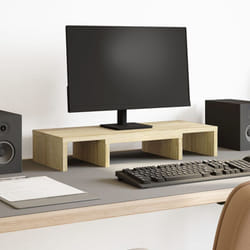 Vidaxl - Support de moniteur réglable chêne sonoma bois d'ingénierie