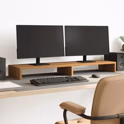 Améliorez votre espace de travail avec le support de moniteur double pour un meilleur confort de visualisation et un meilleur ...