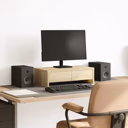 Améliorez votre espace de travail avec ce support de moniteur double pratique pour un meilleur confort de visualisation et un ...