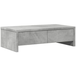 Vidaxl - Support de moniteur avec tiroirs gris béton bois d'ingénierie