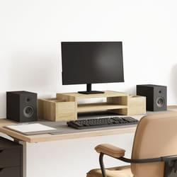 Vidaxl - Support de moniteur et rangement chêne sonoma bois d'ingénierie