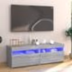 vidaXL Support de moniteur chêne fumé 42x24x16 cm bois d'ingénierie