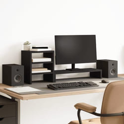 Vidaxl - Support de moniteur et organisateur de bureau bois d'ingénierie