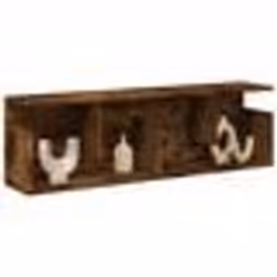 vidaXL Armoire murale 100x20x30 cm chêne fumé bois dingénierie 854845