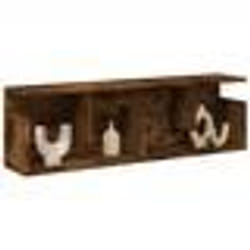 vidaXL Armoire murale 100x20x30 cm chêne fumé bois dingénierie 854845