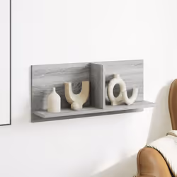 VidaXL 854855 étagères Bois Gris