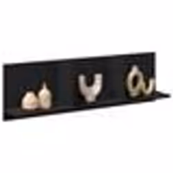 vidaXL Armoire murale 100x165x30 cm noir bois dingénierie armoire murale flottante étagère murale vitrine murale 854860