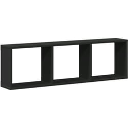 Vidaxl - Armoire murale 100x16x30 cm noir bois d'ingénierie