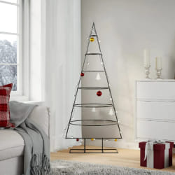 vidaXL Arbre de Noël métal noir 150 cm