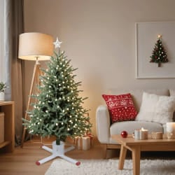 vidaXL Support Sapin Noël Blanc