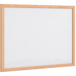 Tableau blanc magnétique avec cadre bois de pin massif 40x30 cm Vidaxl