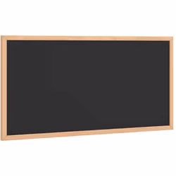 Tableau noir avec cadre bois de pin massif noir 60x30 cm Vidaxl