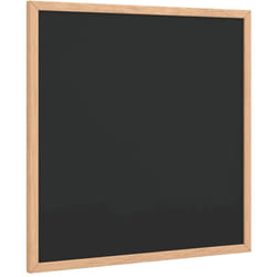 Vidaxl - Tableau noir avec cadre bois de pin massif noir 40x40 cm