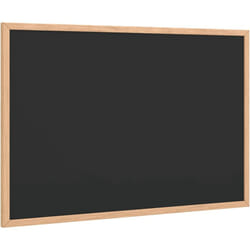 Vidaxl - Tableau noir avec cadre bois de pin massif noir 60x40 cm