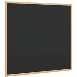 Vidaxl - Tableau noir avec cadre bois de pin massif noir 60x55 cm