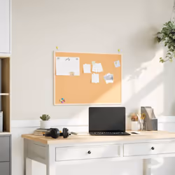 Ce tableau en liège est une solution idéale pour planifier les horaires, l'inspiration et l'organisation des tâches. Surface  ...