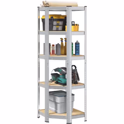 Cette étagère d'angle est un excellent choix pour le stockage résidentiel et commercial, offrant beaucoup d'espace pour garde ...