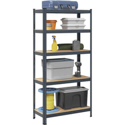 Vidaxl - tagère de rangement 5 niveaux Anthracite Acier bois ingénierie