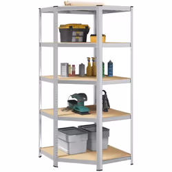 Cette étagère d'angle est un excellent choix pour le stockage résidentiel et commercial, offrant beaucoup d'espace pour garde ...