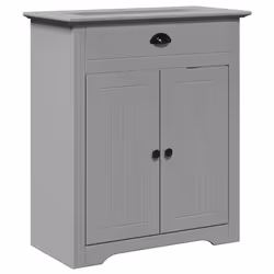 VidaXL 4016865, Gris, Métal, Bois, 700 mm, 350 mm, 800 mm, 1 pièce(s)