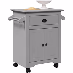 Ce chariot de cuisine est conçu pour être un élément décoratif et pratique de votre maison. Matériau durable : le bois de pin ...
