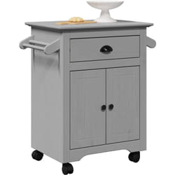 Vidaxl - Chariot de cuisine bodo gris 72x45x80 cm