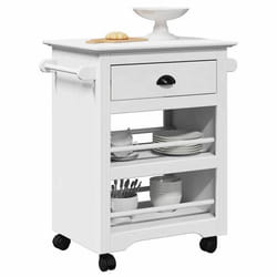 VidaXL Chariot de cuisine BODO blanc 675x45x80 cm chariot à légumes chariot chariot de service chariot de rangement de 4016878