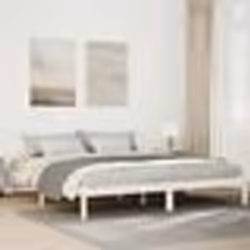 vidaXL Cadre de lit extra long sans matelas 180x210 cm bois massif pin lit meuble de chambre lit en bois lit double 852411