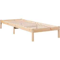 Cadre de lit extra long sans matelas 100x220 cm bois massif pin Vidaxl
