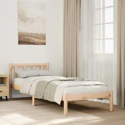 Cadre De Lit Extra Long Sans Matelas 100x210 Cm Bois Massif Pin Vidaxl