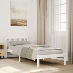 vidaXL Cadre de lit extra long sans matelas 100x220 cm bois massif pin lit meuble de chambre à coucher lit en bois lit 852447
