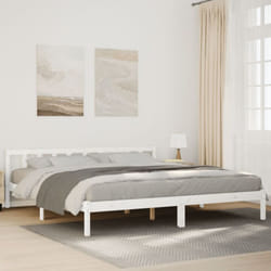 Vidaxl - Cadre De Lit Extra Long Sans Matelas 200x220 Cm Bois Massif Pin