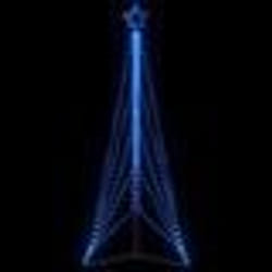 vidaXL Sapin de Noël à LED 525 LED bleu 302 cm