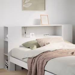 VidaXL 855625 tête de lit et pied de lit Blanc