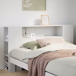 VidaXL 855628 tête de lit et pied de lit Blanc